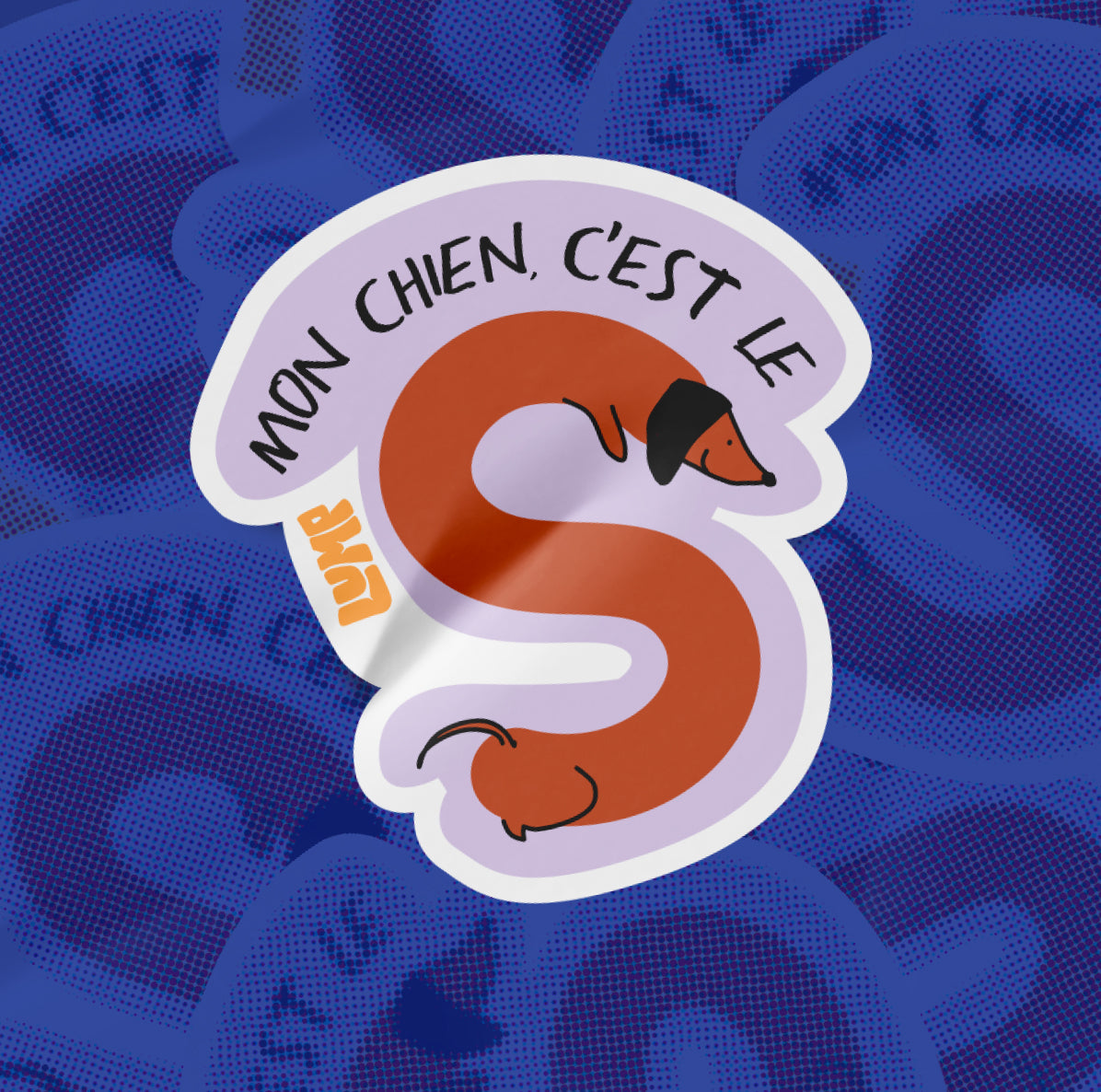 Sticker "Mon chien c'est le S"